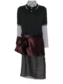 Maison Margiela платье миди Dcortiqu, зеленый