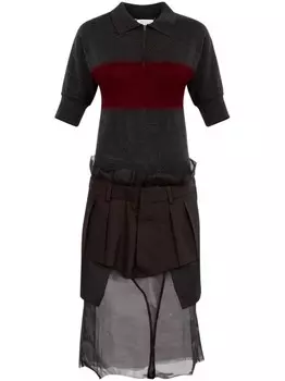 Maison Margiela платье миди, серый