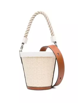 Плетеная сумка-ведро Maison Margiela, нейтральный цвет