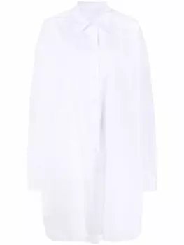 Maison Margiela поплиновое платье-рубашка, белый