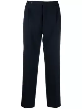 Maison Margiela прямые брюки с декоративной строчкой Milano, синий