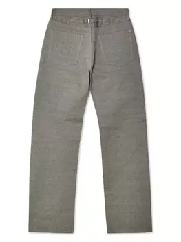 Maison Margiela прямые джинсы с завышенной талией, нейтральный цвет