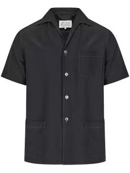 Maison Margiela рубашка с короткими рукавами, черный