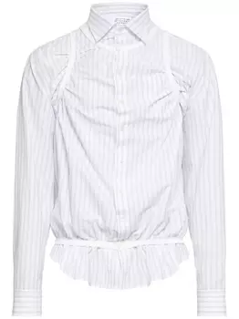 Maison Margiela рубашка Stripe Tank, белый