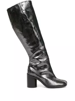 Maison Margiela сапоги Tabi 80 мм из кожи, серый