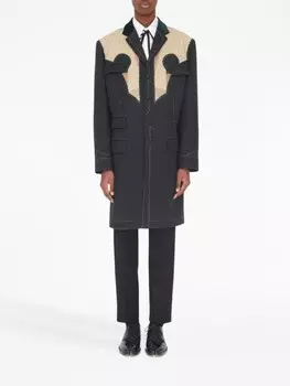 Maison Margiela шерстяное пальто Rorschach, серый