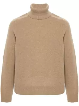 Maison Margiela шерстяной джемпер с высоким воротником, нейтральный цвет