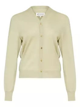 Maison Margiela шерстяной кардиган, зеленый