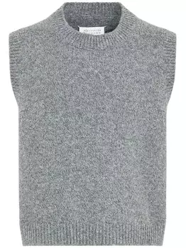 Maison Margiela шерстяной жилет Shetland, серый