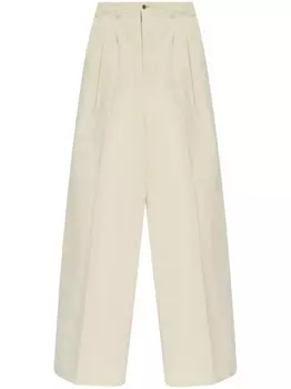 Maison Margiela широкие брюки, нейтральный цвет