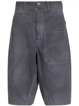 Maison Margiela шорты с завышенной талией, черный