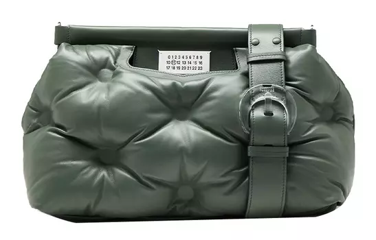 Maison Margiela Сумка через плечо из овчины, женская, зеленая