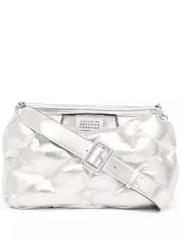 Maison Margiela сумка на плечо Glam Slam Classique среднего размера, серебристый