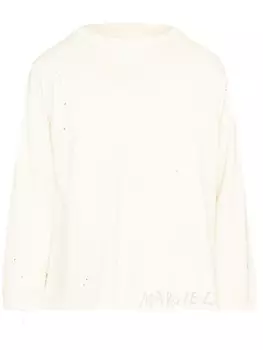 Maison Margiela толстовка Handwritten, белый