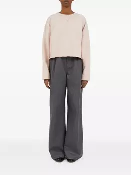 Maison Margiela толстовка с логотипом, розовый