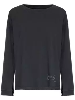 Maison Margiela толстовка с логотипом, серый