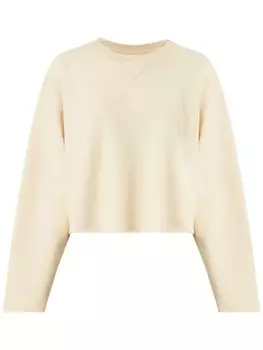 Maison Margiela толстовка с вышивкой, серый