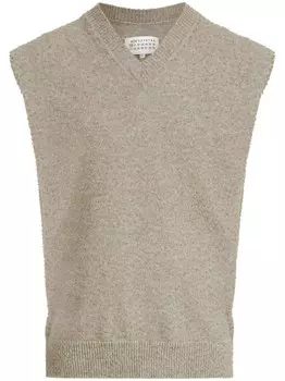 Maison Margiela топ с вырезом, нейтральный