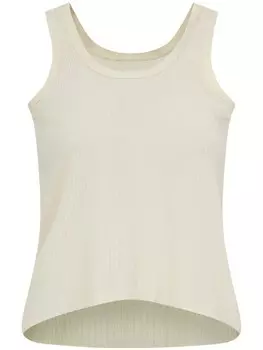 Maison Margiela топ в рубчик, нейтральный цвет