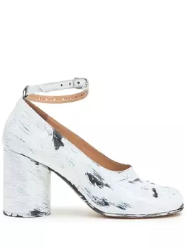 Maison Margiela туфли Tabi Bianchetto 80, белый