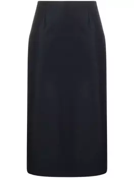 Maison Margiela юбка миди А-силуэта, синий