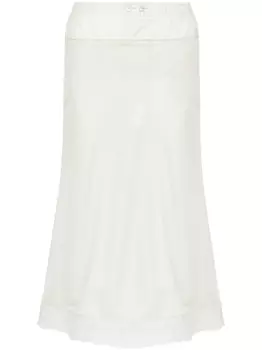 Maison Margiela юбка миди в клетку, нейтральный