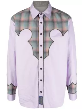 Maison Margiela Western-style long-sleeve shirt, фиолетовый