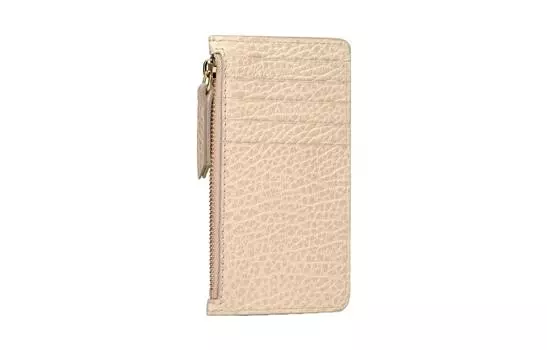 Maison Margiela Женский кошелек из коровьей кожи бежевого цвета