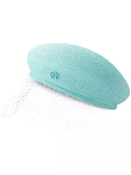 Maison Michel берет New Bonnie с вуалью, синий