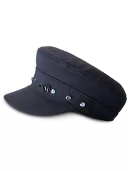 Maison Michel кепка Romy с кристаллами, черный