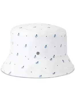 Maison Michel панама Axel с цветочным принтом, белый