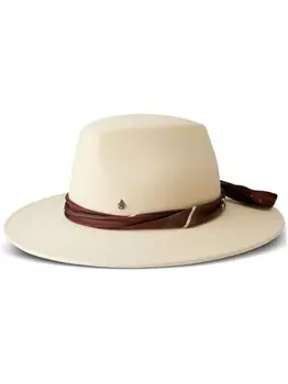 Maison Michel шляпа Kyra с платком, нейтральный цвет