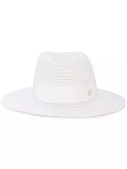 Maison Michel соломенная шляпа 'Virginie', белый