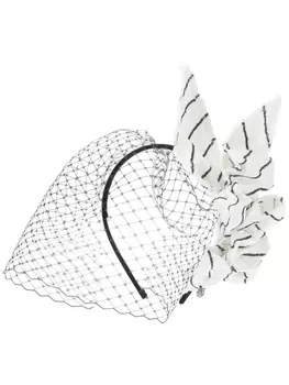 Maison Michel вуаль Clementine с пайетками, черный