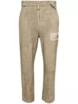 Maison MIHARA YASUHIRO брюки Slub Nep, нейтральный цвет