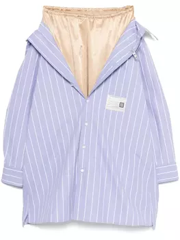 Maison MIHARA YASUHIRO юбка-рубашка миди, синий