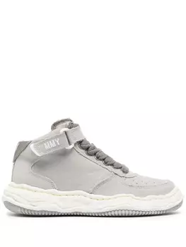 Maison MIHARA YASUHIRO высокие кроссовки на шнуровке, серый