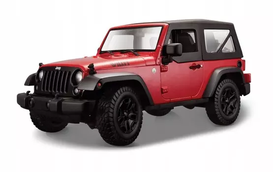 Maisto 1:18 Jeep Wrangler Rubicon Красный