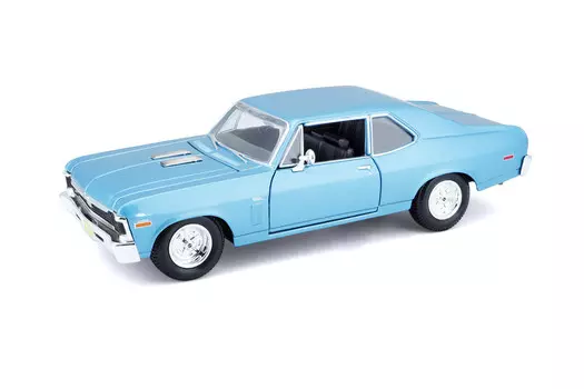 Maisto, Автомобиль Chevrolet Nova SS, 1970, Синий, 1/24, 31262