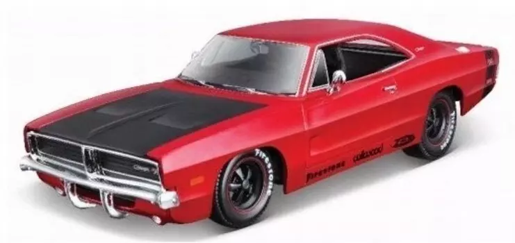 Maisto, Коллекционная модель Dodge Charger R/T 1969 года, красный 1/24