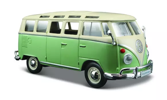 Maisto, Volkswagen Van Samba, Бежево-Зеленый, 1/25, 31956