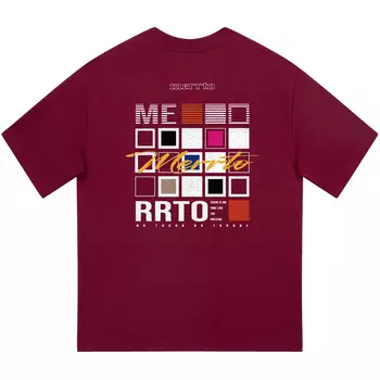 Maitu MERRTO Футболка унисекс, Бургундия