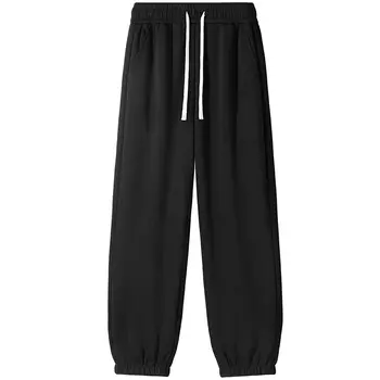 Maitu Трикотажные спортивные штаны унисекс MERRTO, Черный [на флисовой подкладке]