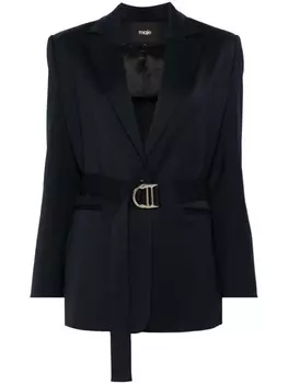 Maje блейзер с поясом, синий