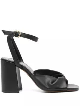 Maje босоножки на каблуке, черный