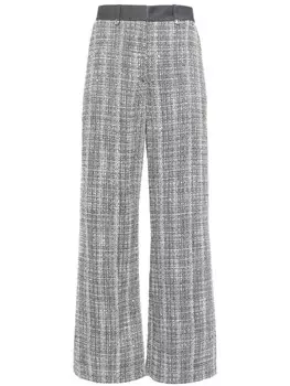 Maje брюки с пайетками, серый