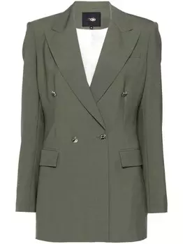 Maje двубортный блейзер, зеленый
