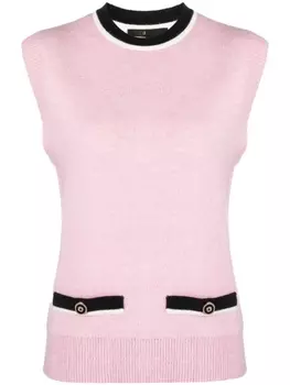 Maje джемпер без рукавов, розовый