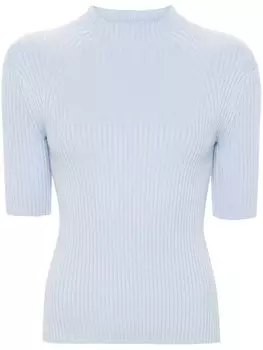 Maje джемпер с короткими рукавами, синий