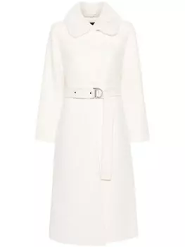 Maje фактурное пальто, белый